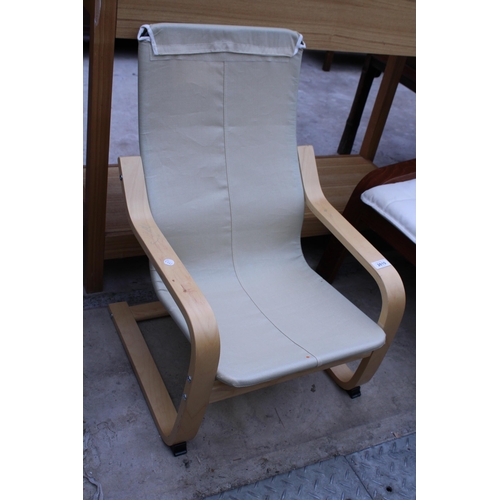 2982 - AN IKEA POANG CHILDS BENTWOOD CHAIR