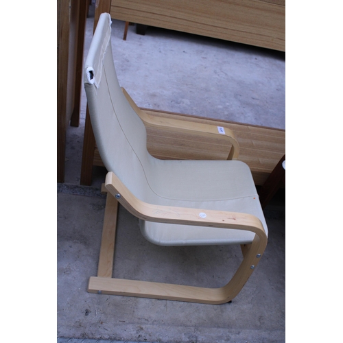 2982 - AN IKEA POANG CHILDS BENTWOOD CHAIR