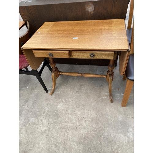 2773 - A REPRODUCTION MAHOGANY SOFA TABLE