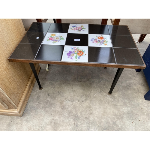 2790 - A RETR TILED TOP COFFEE TABLE, 31