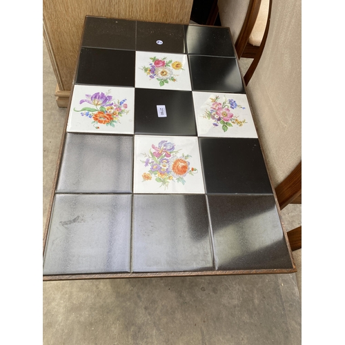 2790 - A RETR TILED TOP COFFEE TABLE, 31