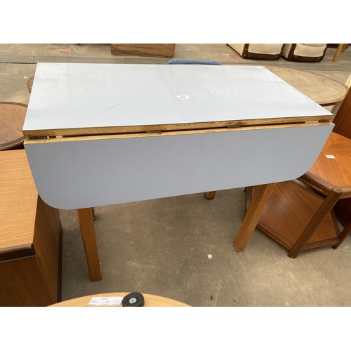 2802 - A FORMICA TOP DROP LEAF KITCHEN TABLE