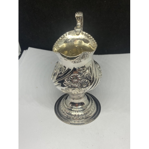 2 - A HALLMARKED LONDON 1778 SILVER GEORGE III CREAM JUG GROSS WEIGHT 77.8 GRAMS