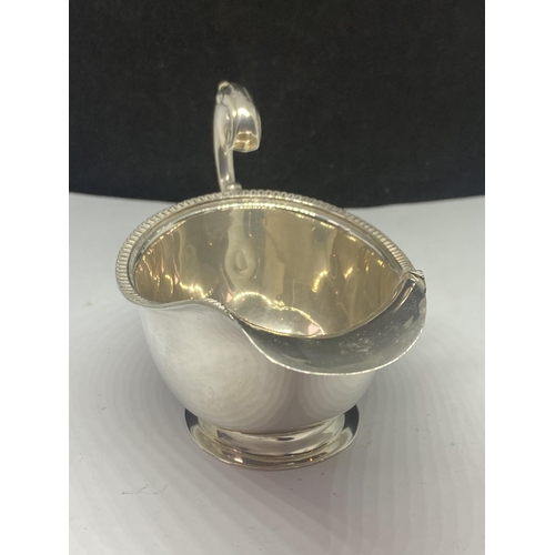 3 - A HALLMARKED BIRMINGHAM SILVER SAUCE BOAT GROSS WEIGHT 68.9 GRAMS