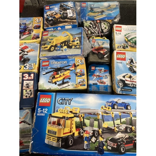 503 - FOURTEEN BOXED LEGO SETS, ALL WITH PLANS EXCEPT ONE