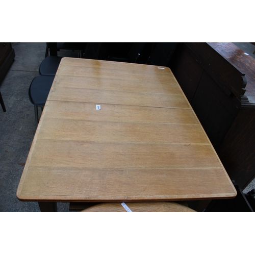 2809 - A RUSSELL OF BROADWAY RETRO TEAK EXTENDING DINING TABLE, 42.5