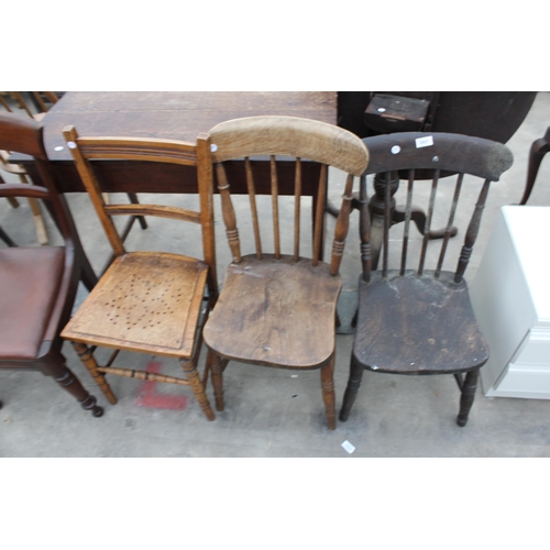 2957 - SIX VARIOUS VICTORIAN AND EDWARDIAN CHAIRS