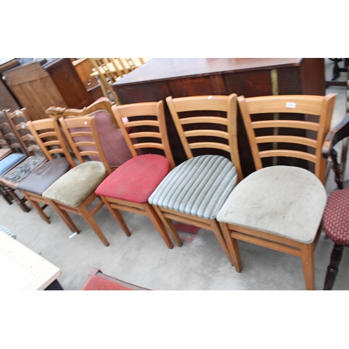 2963 - FIVE DINING CHAIRS