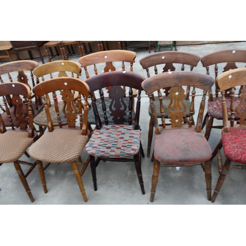 2974 - TWELVE VICTORIAN STYLE PUB CHAIRS