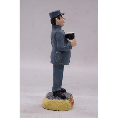 161 - A GUINNESS ZOO KEEPER FIGURE, HEIGHT 18CM