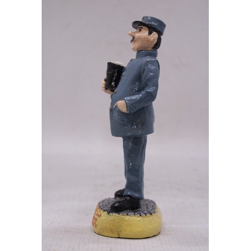 161 - A GUINNESS ZOO KEEPER FIGURE, HEIGHT 18CM