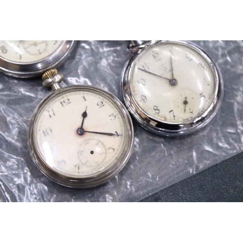 167 - FOUR VINTAGE POCKET WATCHES TO INCLUDE SERVICE