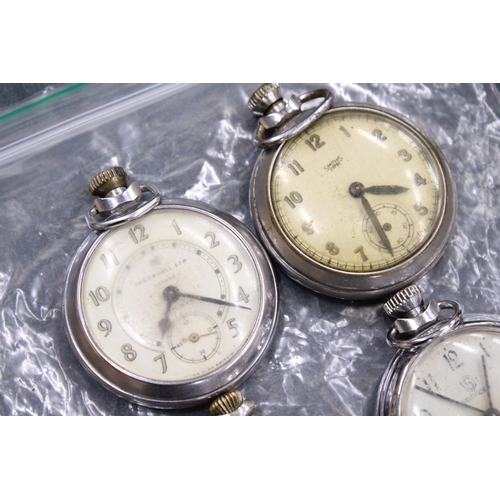 167 - FOUR VINTAGE POCKET WATCHES TO INCLUDE SERVICE