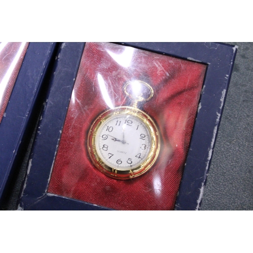 179 - FIVE BOXED POCKET WATCHES