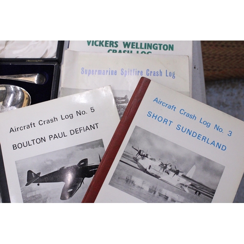 184 - A COLLECTION OF AIRCRAFT CRASH LOGS