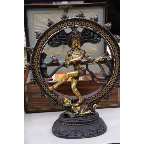 197 - A DANCING SHIVA NATARAJA STATUE - 31 CM (H)