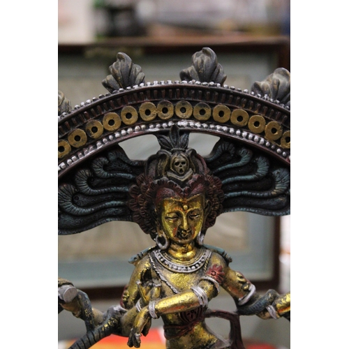 197 - A DANCING SHIVA NATARAJA STATUE - 31 CM (H)