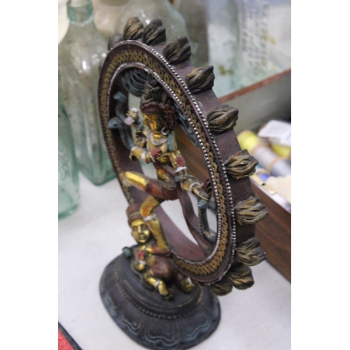 197 - A DANCING SHIVA NATARAJA STATUE - 31 CM (H)