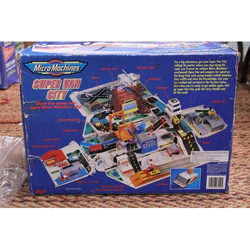 352 - A MICRO MACHINES, SUPER VAN CITY, 'GIANT VAN OPENS INTO SUPER MICRO MACHINES CITY' - BOXED