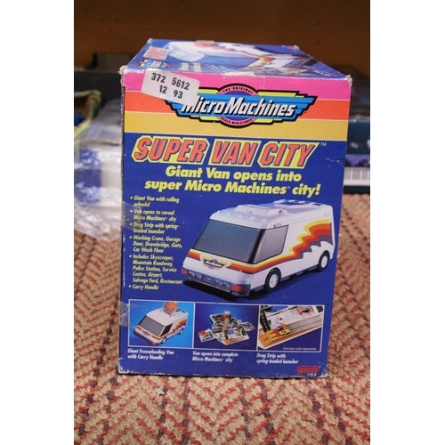 352 - A MICRO MACHINES, SUPER VAN CITY, 'GIANT VAN OPENS INTO SUPER MICRO MACHINES CITY' - BOXED