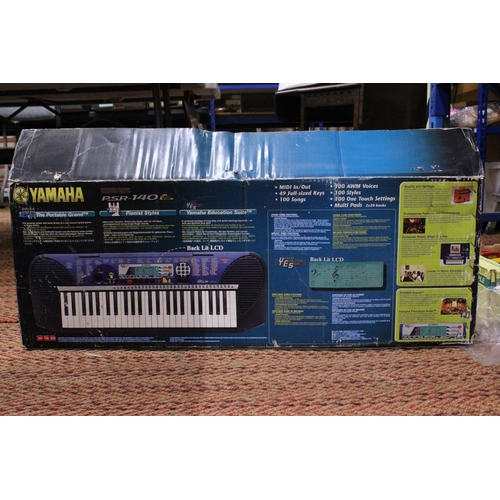 354 - A YAMAHA PSR-140 KEYBOARD - BOXED