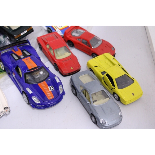 363 - TWENTY SEVEN DIE-CAST SPORTS CARS TO INCLUDE FERRARI, PORSCHE, ETC