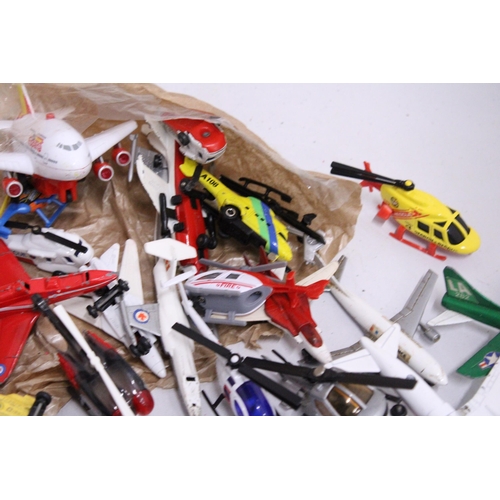 365 - A QUANTITY OF DIE-CAST TOY PLANES AND HELICOPTERS