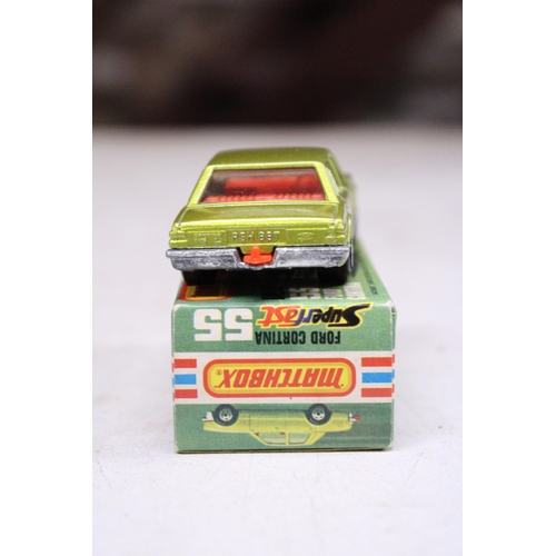 469 - A BOXED VINTAGE 1979 MATCHBOX SUPERFAST NO. 55 FORD CORTINA - GOOD CONDITION