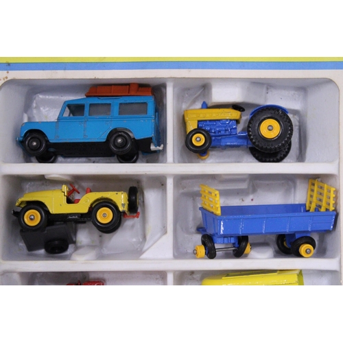 596 - A VINTAGE MATCHBOX G-3 FARM SET - BOXED