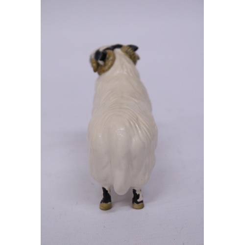 829 - A BESWICK BLACK FACED RAM