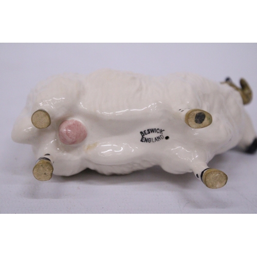 829 - A BESWICK BLACK FACED RAM