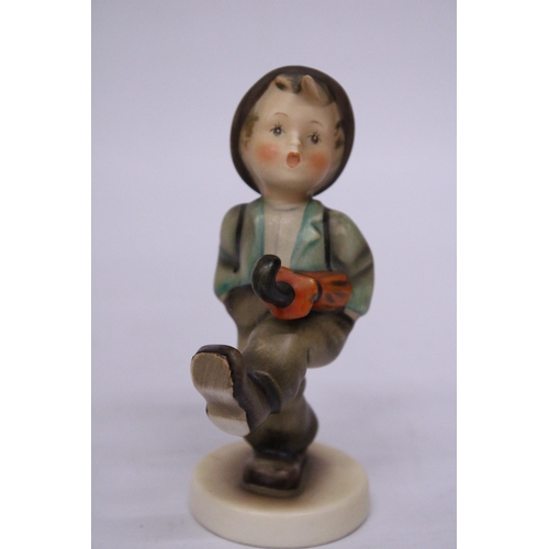 846 - TWO HUMMEL FIGURES -  A BOY HIKING AND GLOBE TROTTER