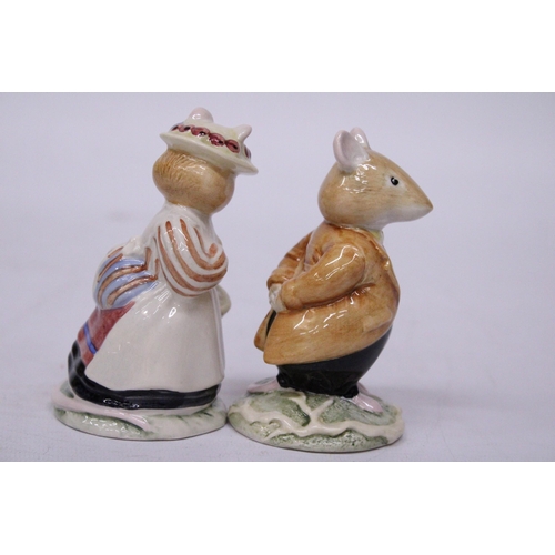 847 - TWO ROYAL DOULTON FIGURES - LADY WOODMOUSE AND LORD WOODMOUSE