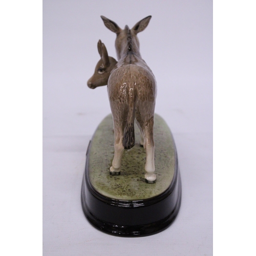 855 - A BESWICK FIGURE OF DONKEY'S 