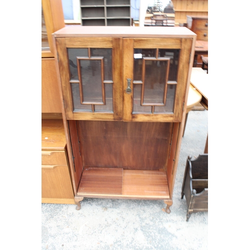 2815 - A PAIR OF VICTORIAN GLAZED DOORS ENCLOSED IN TEAK FRAME