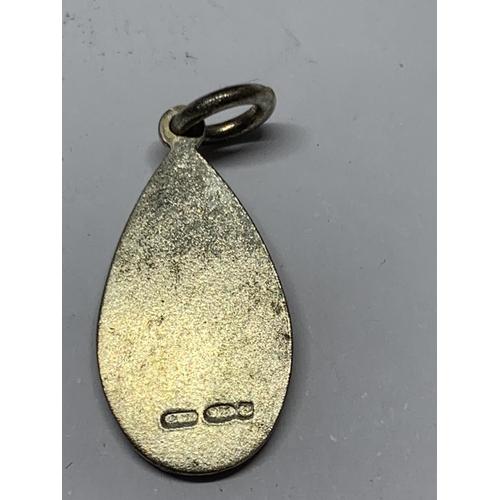 656 - TWO MARKED SILVER FOBS THE LARGER ONE HALLMARKED CHESTER