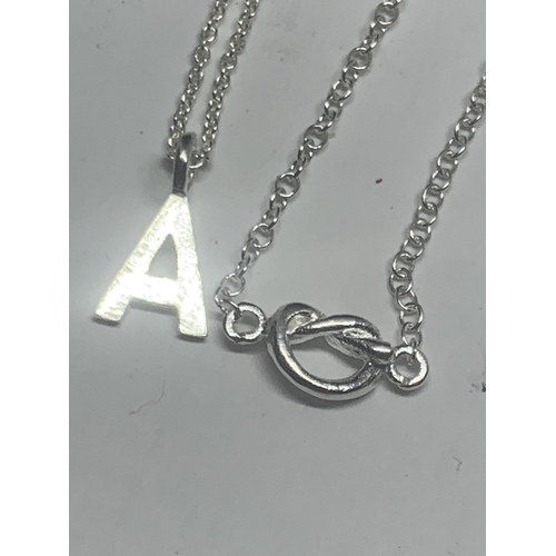 731 - FOUR MARKED SILVER BRACELETS TO INCLUDE A AND J INITIALS