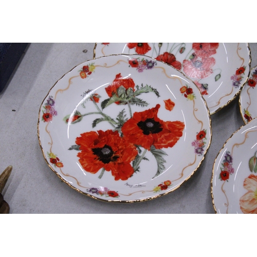 204 - SEVEN ROYAL BRITISH LEGION LIMITED EDITION PLATES WITH PLATE HANGERS