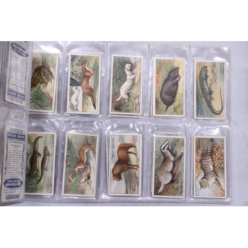 219 - A QUANTITY OF JOHN PLAYER & SONS ANIMAL THEMED CIGARETTE CARDS