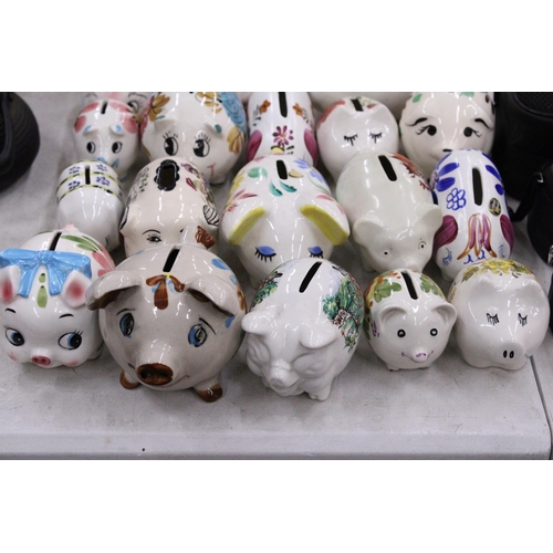 239 - TWENTY TWO VINTAGE CERAMIC PIGGY BANKS