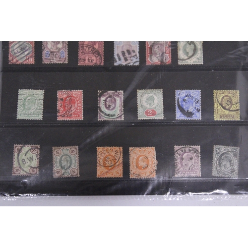 275 - A PAGE OF VICTORIAN STAMPS