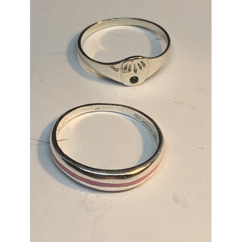 567 - FOUR MARKED SILVER RINGS