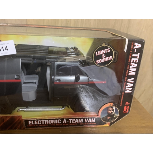 514 - A TOMY, ELECTRONIC A-TEAM VAN - AS NEW IN BOX