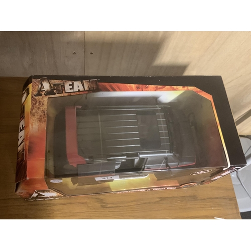 514 - A TOMY, ELECTRONIC A-TEAM VAN - AS NEW IN BOX