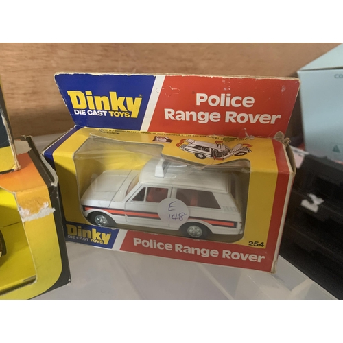 519 - FOUR BOXED DIE-CAST CARS TO INCLUDE CORGI CITROEN DYANE NO, 287, CORGI RANGE ROVER NO. 501, MATCHBOX... 