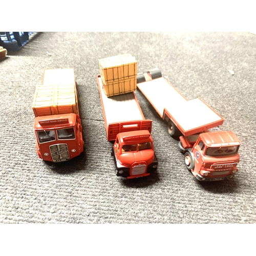 524 - EIGHT CORGI, BRITISH ROAD SERVICES LTD TRUCKS, SOME WITH LOADS