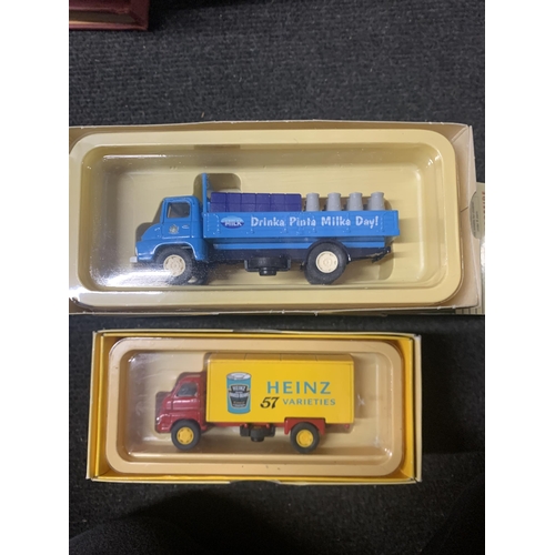 548 - TWO VANGUARD TRUCKS TO INCLUDE A BEDFORD 'S' TYPE VAN ADVERTISING HEINZ AND A MILK MARKETING BOARD, ... 