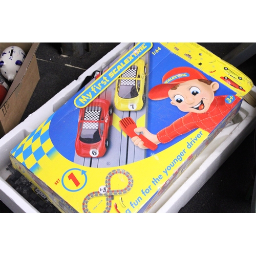 559 - A 'MY FIRST SCALEXTRIC' AND SPARES FOR SCALEXTRIC