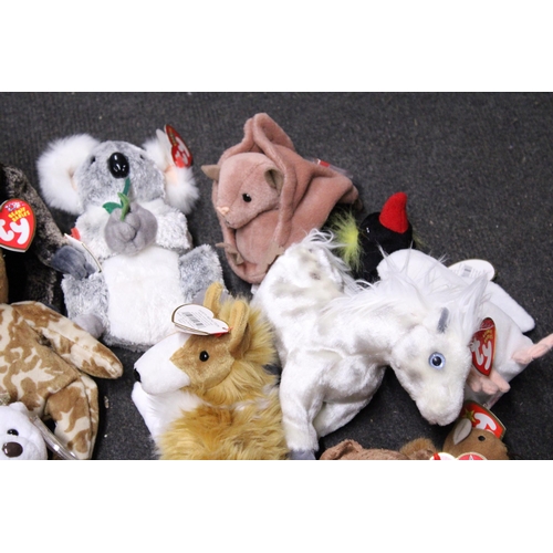 569 - EIGHTEEN TY BEANIE BABIES