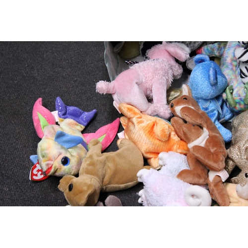 574 - A LARGE COLLECTION OF TY BEANIE BABIES